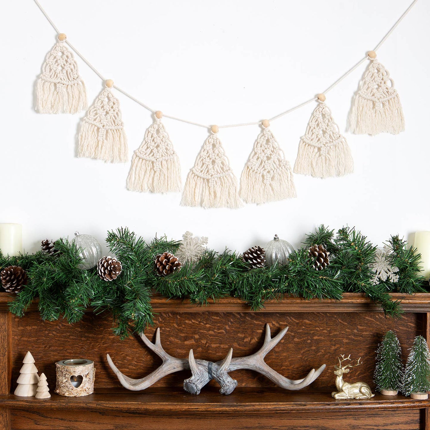 Christmas Tree Garland Macrame Craft Kit