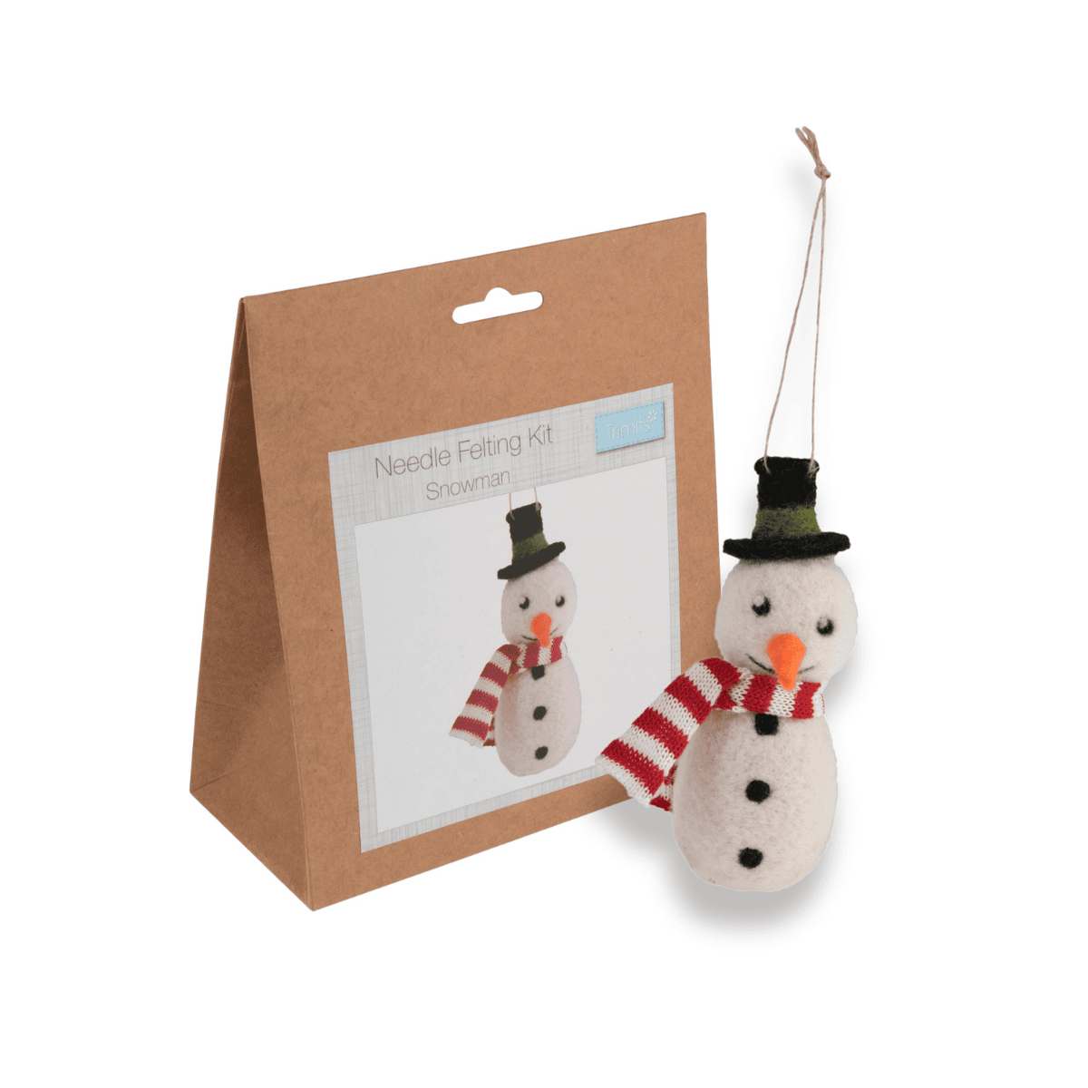 snowman felted