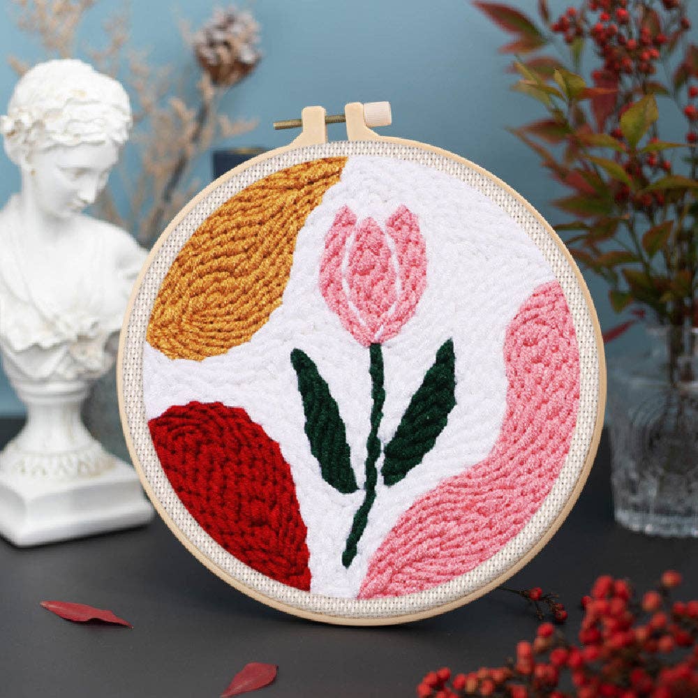 Punch Needle Kit - Pink Tulip