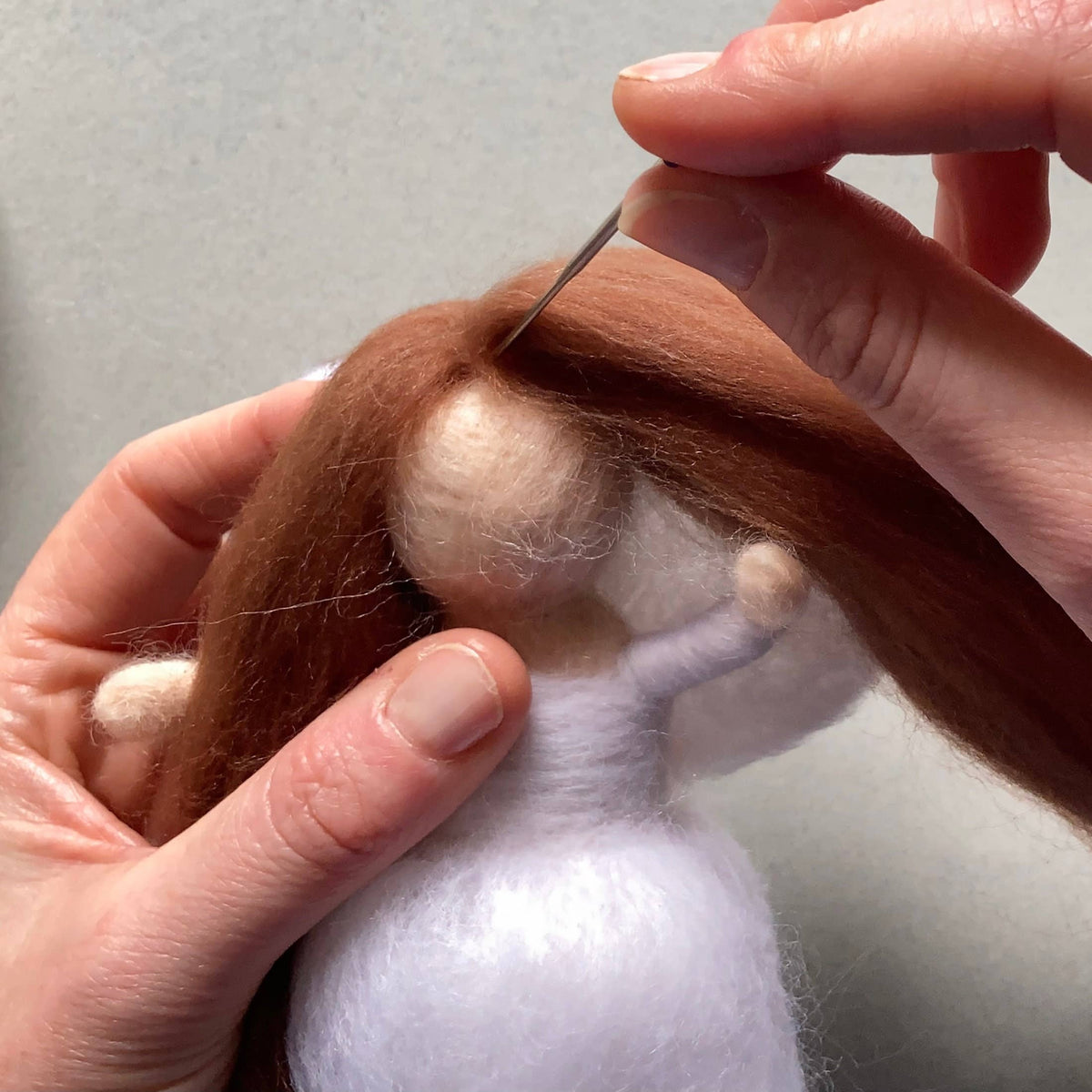 Needle Felting Kit, Fairies. Make THREE felted fairy dolls
