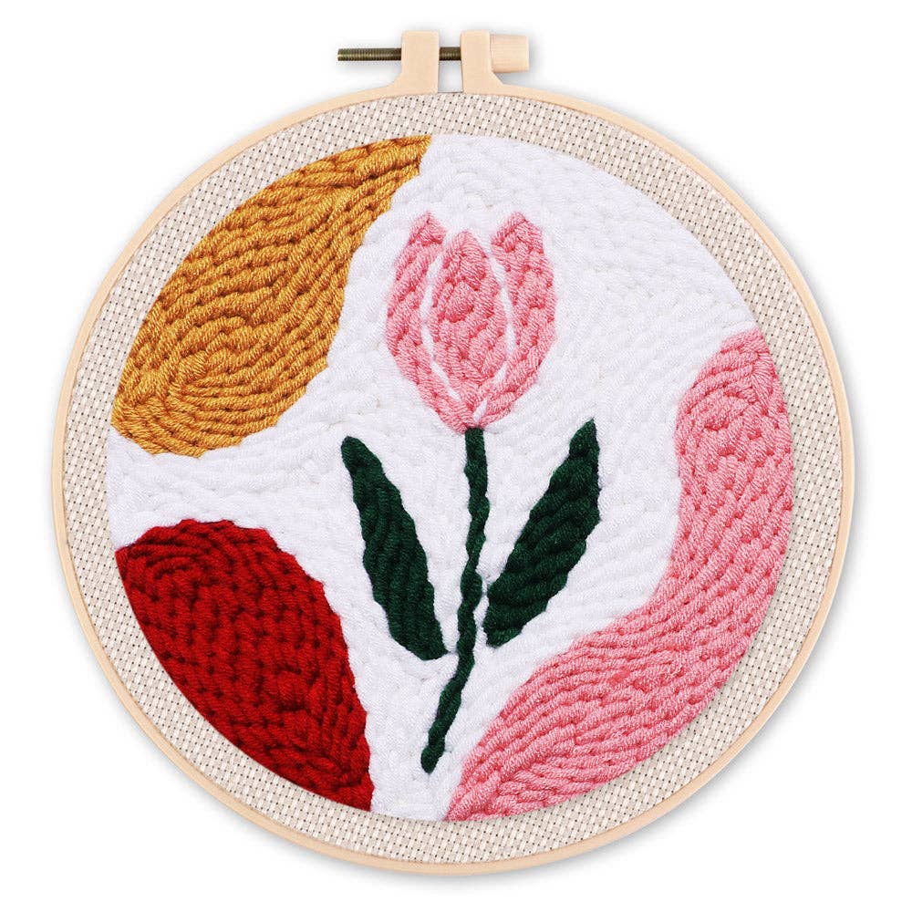 Punch Needle Kit - Pink Tulip