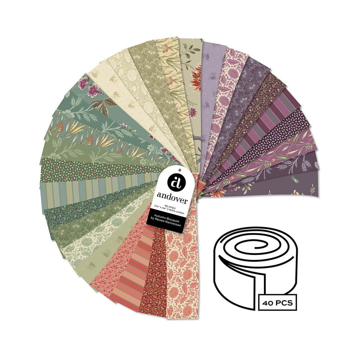Autumn Bouquet by Renee Nanneman Jelly Roll