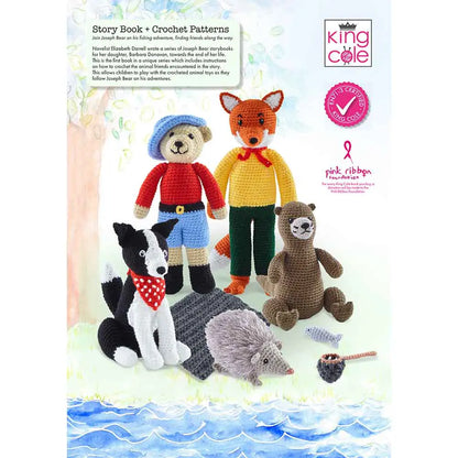 Joseph Bear Goes Fishing Story Book and Crochet Pattern Kit