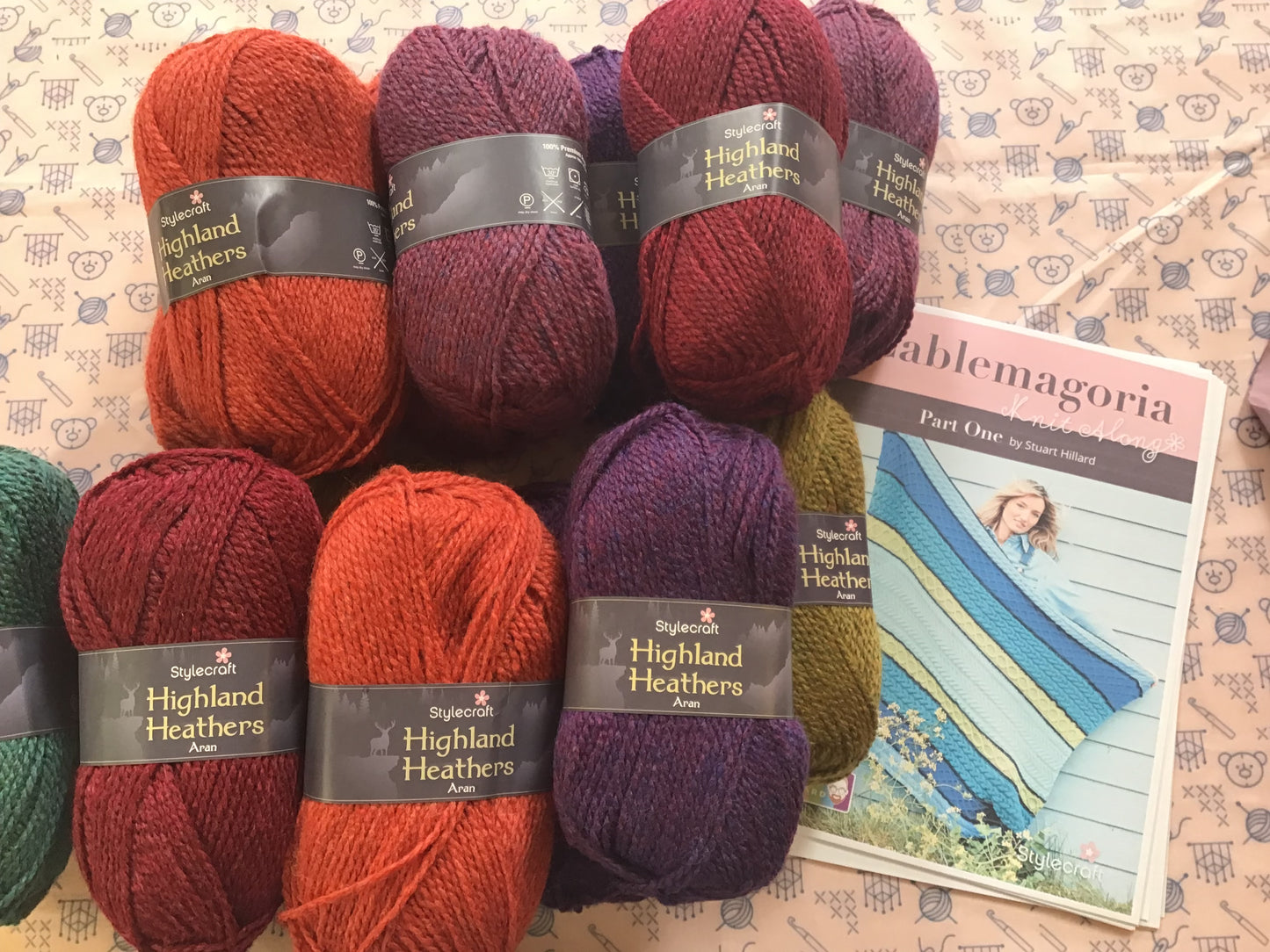 Cablemagoria knitted Blanket Kit 