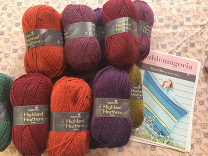 Cablemagoria knitted Blanket Kit 