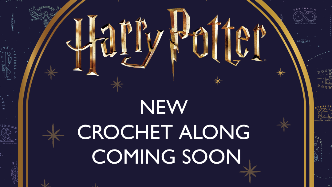 Sirdar Harry Potter new crochet along coming soon promotional artwork