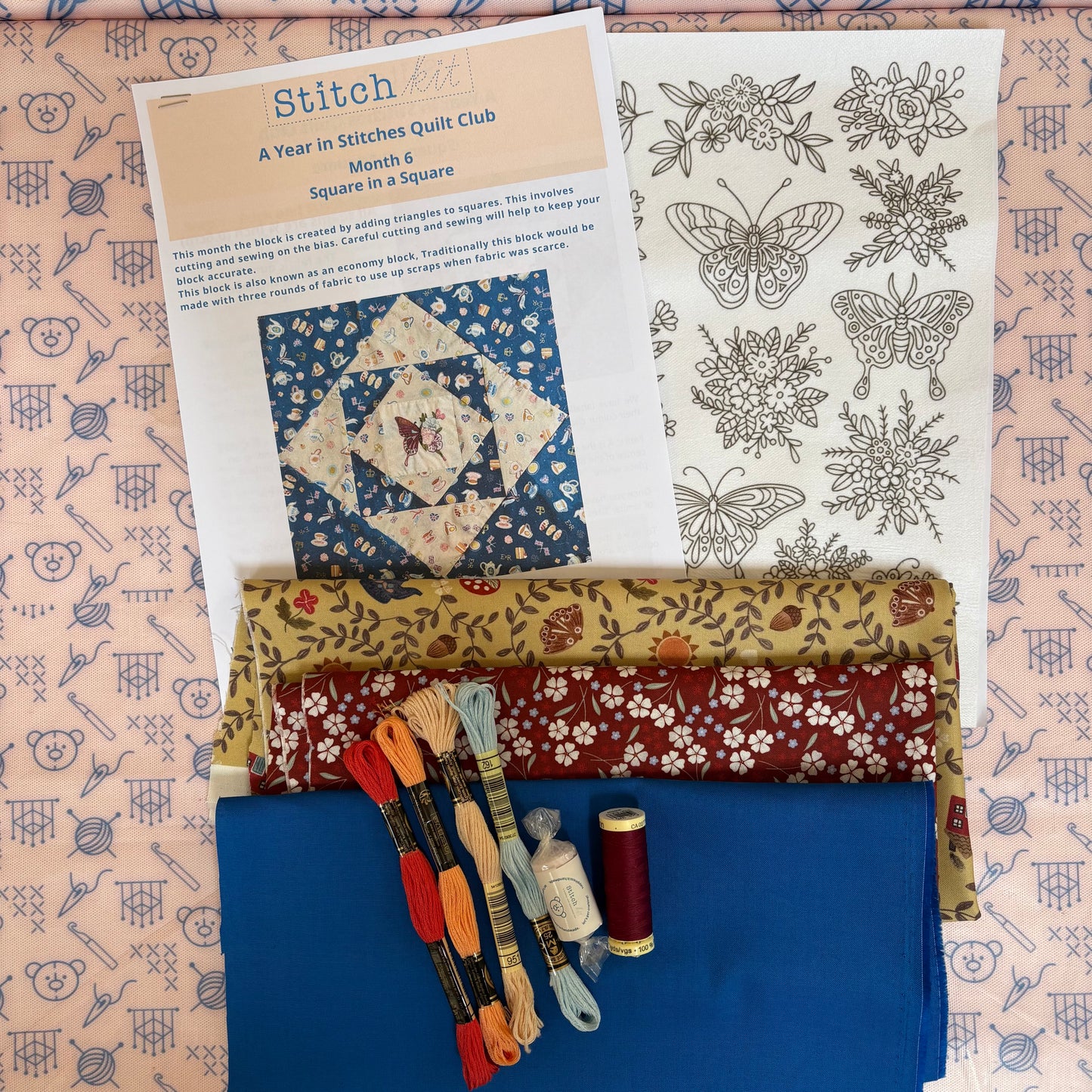 A Year in Stitches Quilt Club