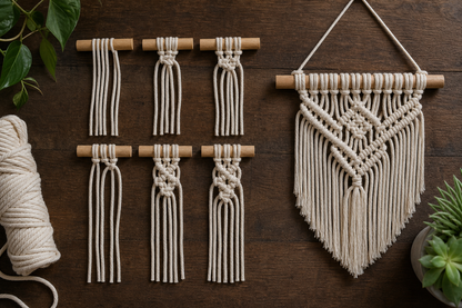 Macramé Step by Step Guide: From Knots to Beautiful Wall Hangings - 21333