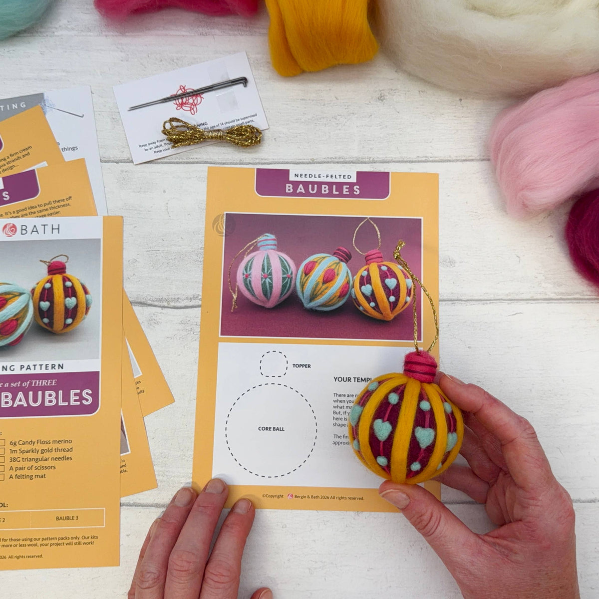 Bergin & Bath Needle Felting Kit – Vintage Baubles
