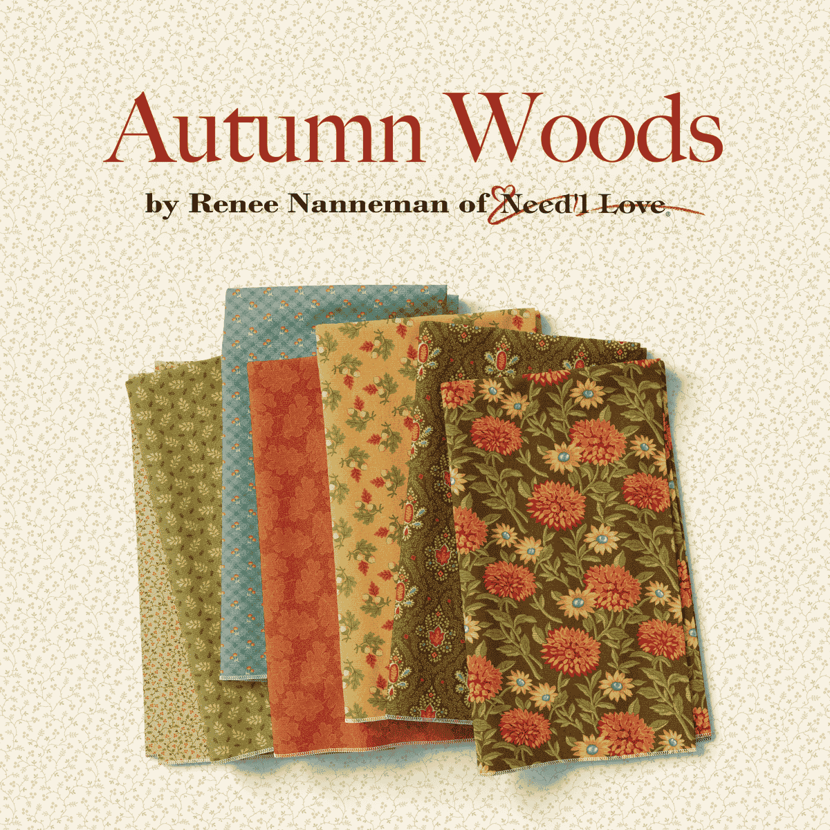 Fabrics Autumns Woods